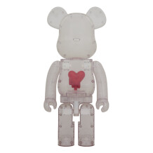 Bearbrick: Emotionally Unavailable: Red Heart (Clear Red) (400%), (44509)