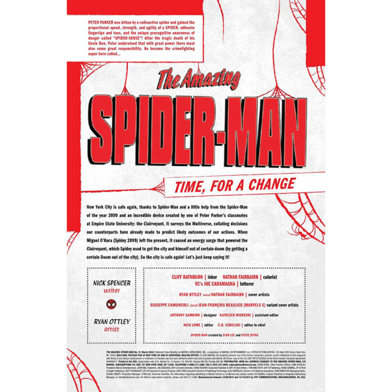 Комикс Marvel. The Amazing Spider-Man. Time, for a Change. Volume 5. #37, (893603) 2