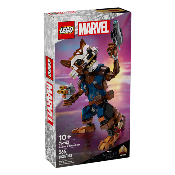 Конструктор LEGO: Marvel (Studios): The Infinity Saga: Rocket and Baby Groot, (76282) 7