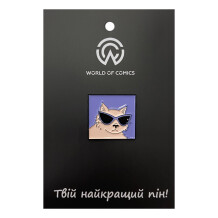 Металлический значок (пин) Cat w/ Sunglasses, (14000)