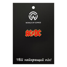 Металлический значок (пин) AC/DC: Logo (Gold), (14010)