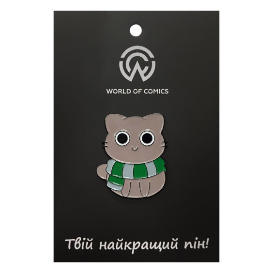 Металлический значок (пин) Wizarding World: Harry Potter: Slytherin Cat, (14028)