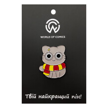 Металлический значок (пин) Wizarding World: Harry Potter: Cat: Harry Potter Parody, (14029)