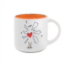 Чашка Gifty: Гусь: «Любовка» (оранжевая), (720048)