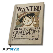 Блокнот ABYstyle: One Piece: Wanted Luffy, (4308)