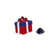 Металлический значок (пин) Gift Box, (10940)