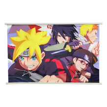Постер Naruto: Boruto, Sarada, Sasuke and Naruto, (400251)