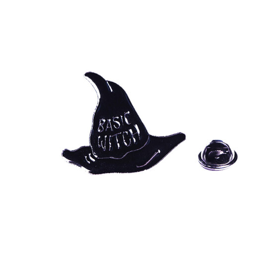 Металлический значок (пин) Witch Hat "Basic Witch" (silver), (11710)