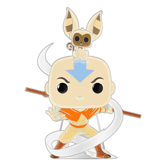 Фігурка Funko POP!: Pin: Avatar: The Last Airbender: Aang w/ Momo (Glows in the Dark), (46062) 2