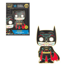 Фигурка Funko POP!: Pin: Dia De Los DC: Super Heroes: Batman (Glows in the Dark), (46387)
