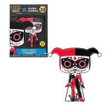Фігурка Funko POP!: Pin: Dia De Los DC: Super Heroes: Harley Quinn (Glows in the Dark), (46388)