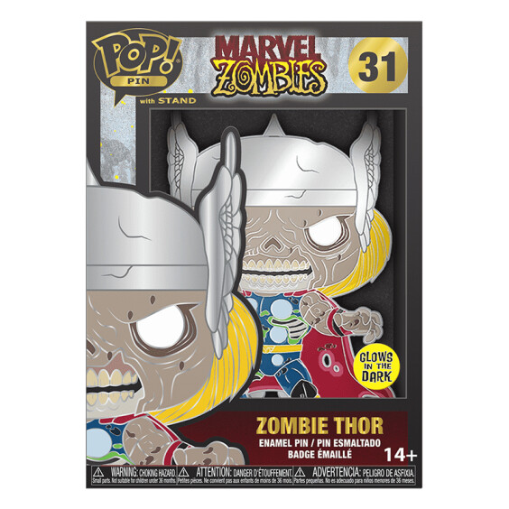 Фигурка Funko POP!: Pin: Marvel: Zombies: Zombie Thor (Glows in the Dark), (47104) 4