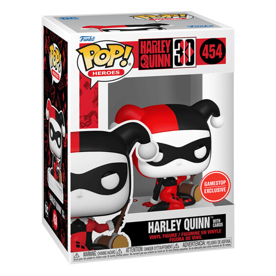 Фигурка Funko POP!: Heroes: DC: Harley Quinn 30th Anniversary: Harley Quinn w/ Cards (Special Edition), (66318) 3