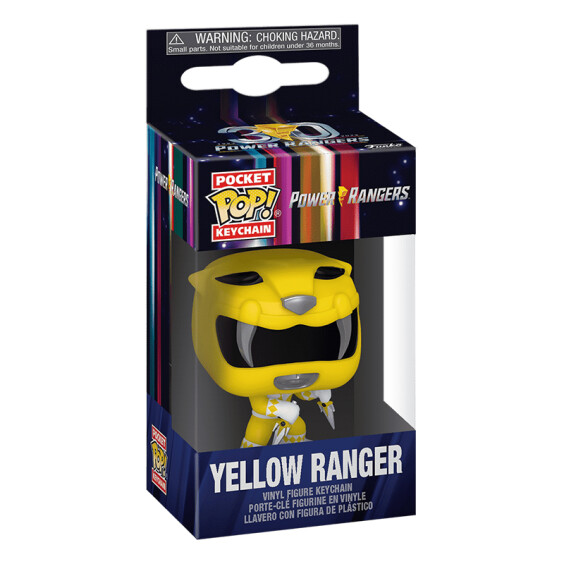 Брелок Funko Pocket POP!: Keychain: Power Rangers: 30th Anniversary: Yellow Ranger, (72153) 3