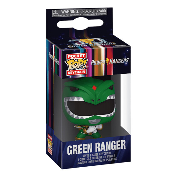 Брелок Funko Pocket POP!: Keychain: Power Rangers: 30th Anniversary: Green Ranger, (72201) 3