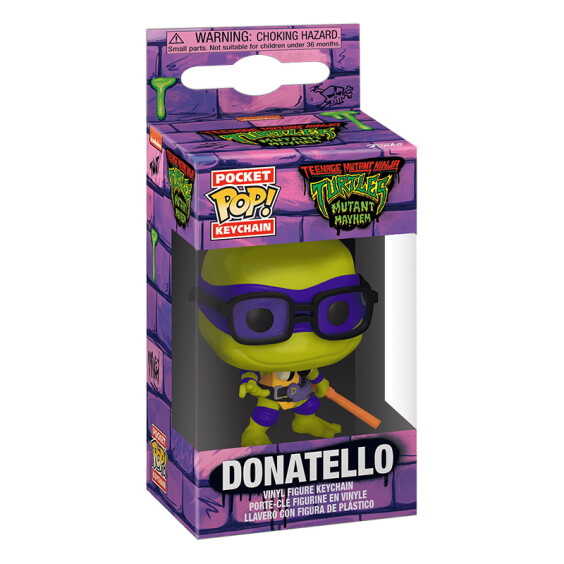 Брелок Funko Pocket POP!: Keychain: Teenage Mutant Ninja Turtles: Mutant Mayhem: Donatello, (72329) 3