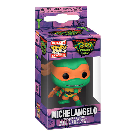 Брелок Funko Pocket POP!: Keychain: Teenage Mutant Ninja Turtles: Mutant Mayhem: Michelangelo, (72330) 3
