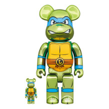 *Original* Be@rbrick: Teenage Mutant Ninja Turtles: Leonardo (Chrome) (Set) (100% & 400%), (608839)
