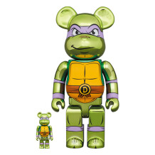 *Original* Be@rbrick: Teenage Mutant Ninja Turtles: Donatello (Chrome) (Set) (100% & 400%), (609416)