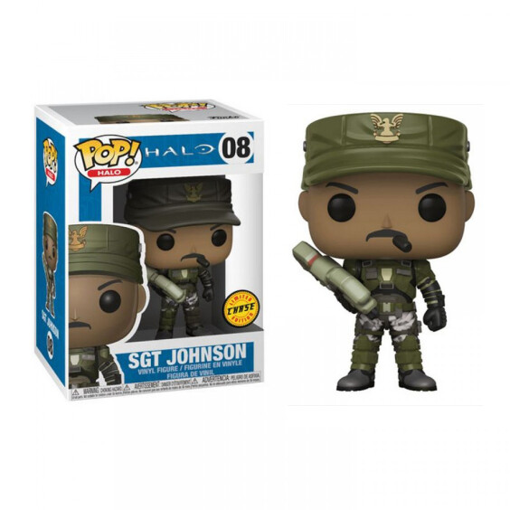 Фігурка Funko POP! Halo S1: Sgt. Johnson (chase figure), (301015)