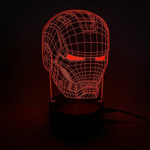 Акриловий світильник Marvel: Iron Man (mask), (44577)