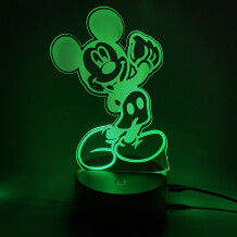 Акриловый светильник Disney: Mickey Mouse: Mickey Mouse, (44579)