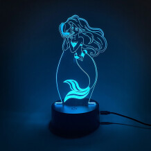 Акриловий світильник Disney: The Little Mermaid: Ariel, (44592)