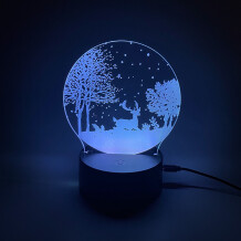 Акриловый светильник Christmas Crystal Snowball, (44608)