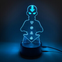 Акриловый светильник Avatar: The Last Airbender: Aang (Avatar Form w/Four Elements), (44615)