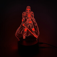 Акриловый светильник Star Wars: Darth Vader w/Lightsaber (Battle Pose), (44680)