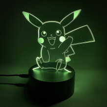 Акриловий світильник Animation: Pokemon: Pikachu (From Above), (44681)