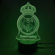 Акриловый светильник Football: RealMadrid, (44683)