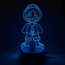 Акриловый светильник One Piece: Monkey D. Luffy (Chibi), (44688)