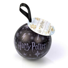 Чёрный Новогодний шар с украшением Harry Potter, (44459)