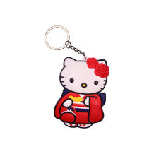 Брелок двосторонній Hello Kitty (Red Kimono), (9903)
