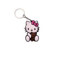 Брелок двосторонній Hello Kitty: Kitty (w/Teddy Bear), (9907)