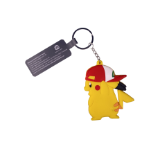 Брелок двосторонній Animation: Pokemon Pikachu in Ash's cap, (10104)