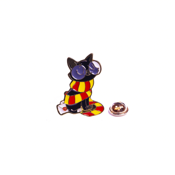 Металлический значок (пин) Harry Potter: Gryffindor cat, (10722)