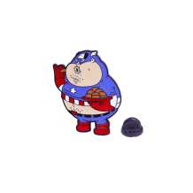 Металлический значок (пин) Marvel: Fat Captain America, (10972)