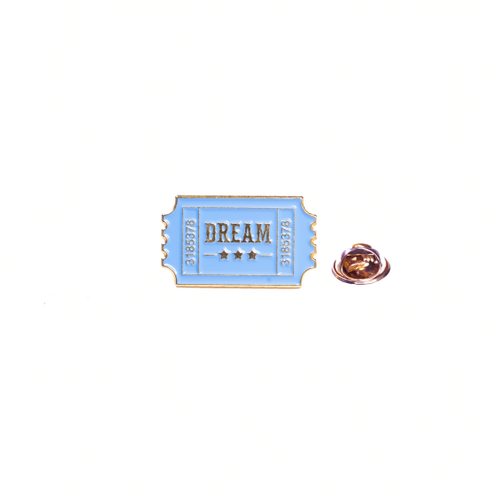 Металлический значок (пин) Ticket to Dream, (11491)