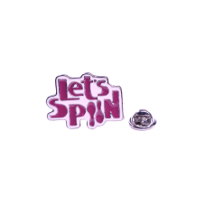 Металевий значок (пін) Logo "Let's Spin", (11251)