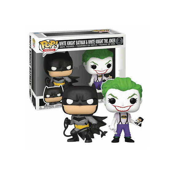 Фигурка Funko POP! Heroes: DC: Batman: White Knight Batman & White Knight The Joker (PX Previews Exclusive), (56117)
