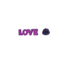 Металевий значок (пін) Logo "Love", (11707)