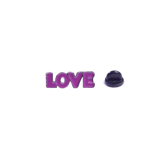 Металевий значок (пін) «Love», (11707)