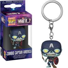 Брелок Funko Pocket POP! Keychain: Marvel (Studios): What If...?: Zombie Captain America, (57399)