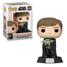 Фігурка Funko POP! Star Wars: Luke Skywalker w/Grogu, (58290)
