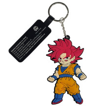 Брелок двосторонній Dragon Ball Z: Goku (Red Hair), (9873)