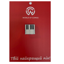 Металевий значок (пін) Piano Keys, (13337)