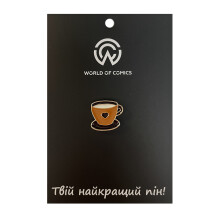Металевий значок (пін) Coffee Cup (Brown), (13381)