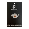 Металлический значок (пин) Teapot w/ Heart, (13400)